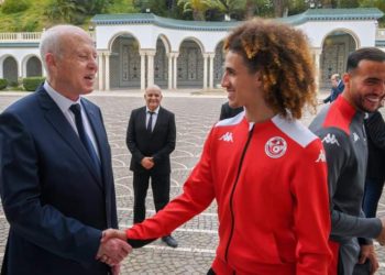 قيس سعيد يستقبل نسور قرطاج