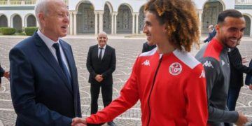 قيس سعيد يستقبل نسور قرطاج