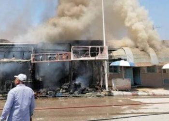 قابس: تشكيل خلية أزمة لمتابعة تداعيات حريق سوق الحنة