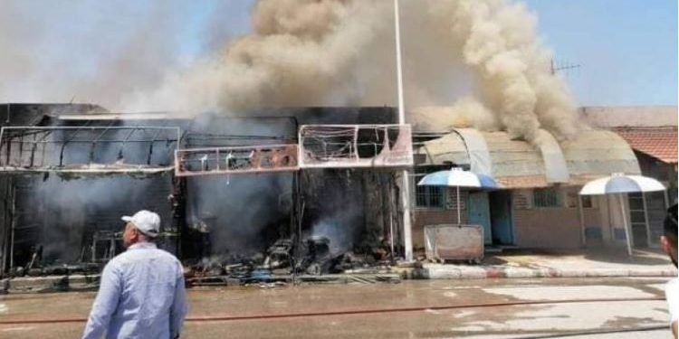 قابس: تشكيل خلية أزمة لمتابعة تداعيات حريق سوق الحنة