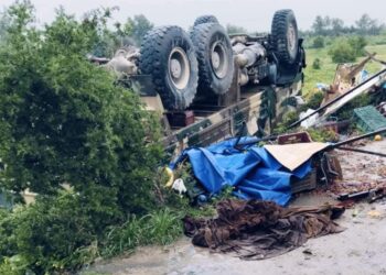 جراء الأمطار: إصابة 3 عسكريين في انقلاب شاحنة عسكرية في سليمان