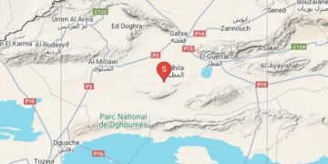 رجة أرضية بقوة 3.1 في جنوب غرب المظيلة