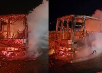 النقل بين المدن: فتح تحقيق في حادثة إحتراق حافلة لتحميل المسؤوليات