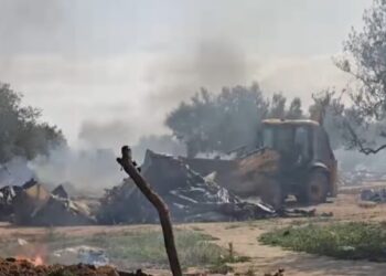 العامرة: هدم وتنظيف مخيمات المهاجرين غير النظاميين من هنشير بن فرحات